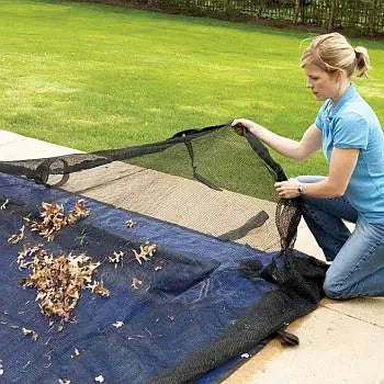 GPC Winter Covers 18' x 36' Rectangle Leaf Guard for Inground Pool
