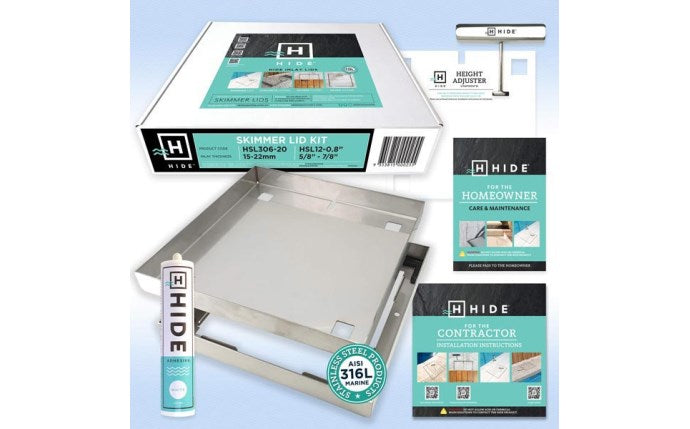 HIDE 12" Skimmer Lid Kit 5/8"-7/8" Depth