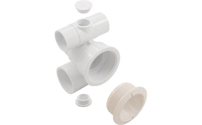 Waterway™ 210-5860 1" S Air x 1-1/2" S Water Poly Jet Tee Body with Top Plug